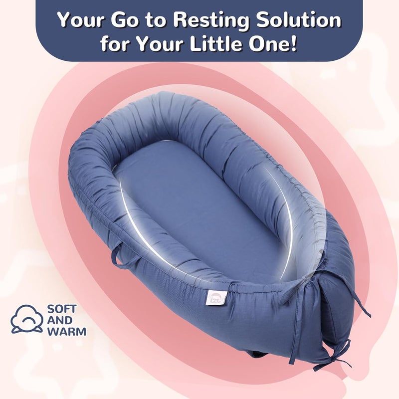 EAQ Baby Lounger, Infant Lounger for Newborn,Portable Baby Nest Cover Breathable & Soft, Newborn Essentials - Image 4
